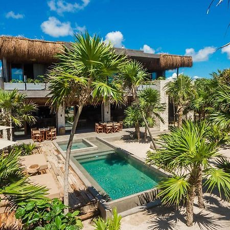 Beachfront Villa In Tankah Bay Тулум Экстерьер фото