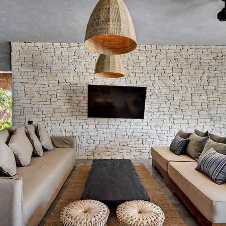 Beachfront Villa In Tankah Bay Тулум Экстерьер фото