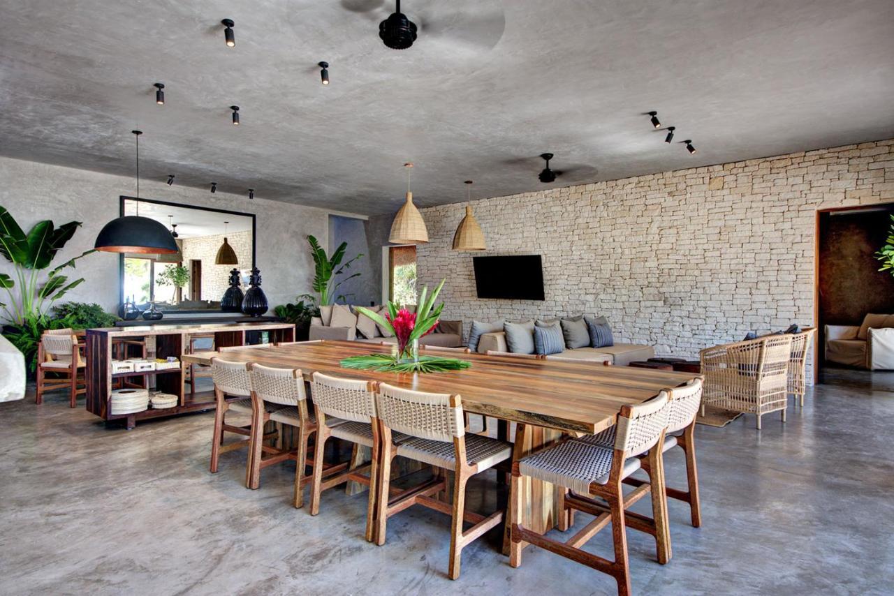 Beachfront Villa In Tankah Bay Тулум Экстерьер фото