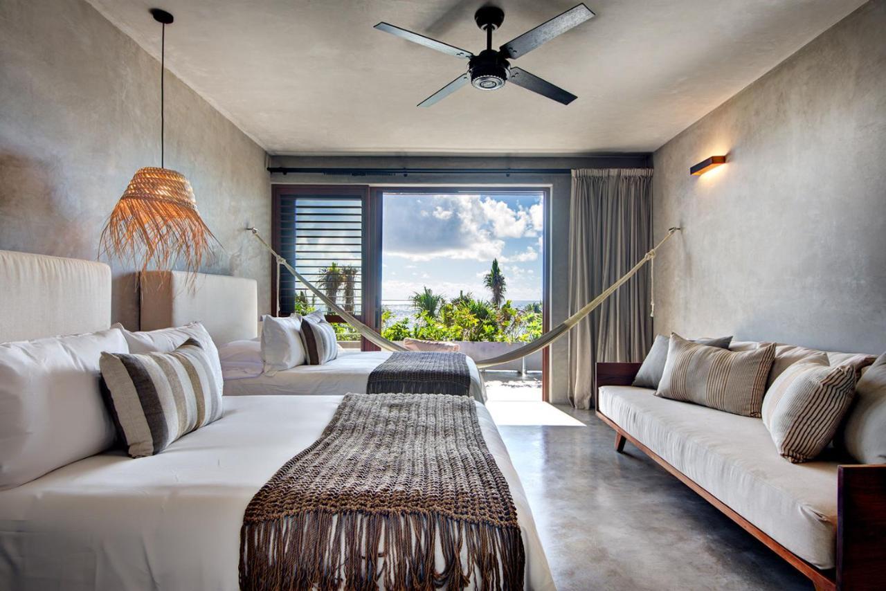 Beachfront Villa In Tankah Bay Тулум Экстерьер фото
